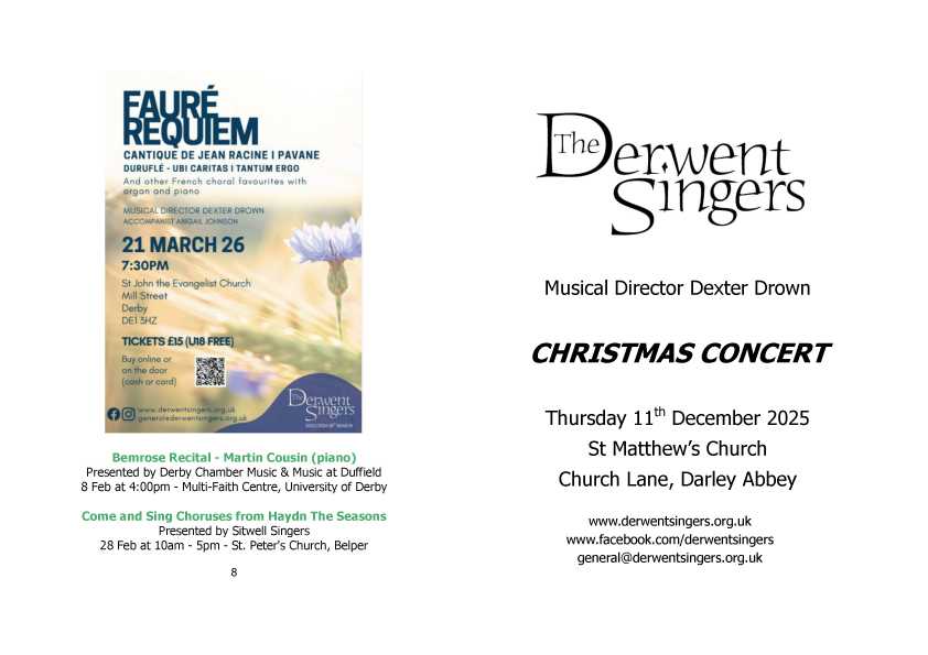 The Derwent Singers: -